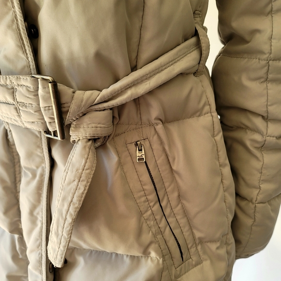 Hollister Women's Down Belted Hoodie Puffer Coat Size M - Picture 6 of 15
